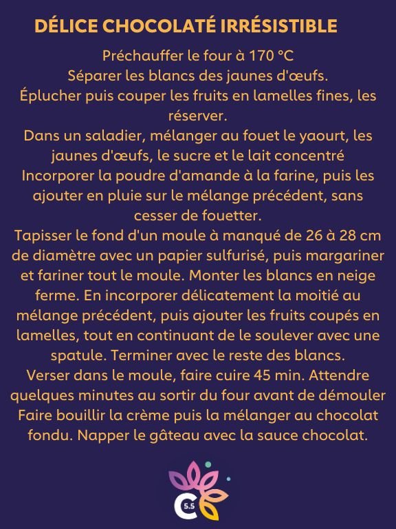 Délice chocolaté irresistible 3