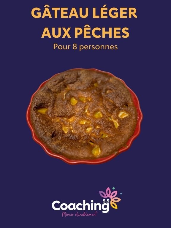 Gâteau léger aux pêches 1
