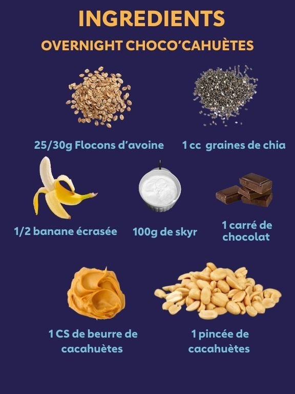 Overnight choco'cahuètes 2