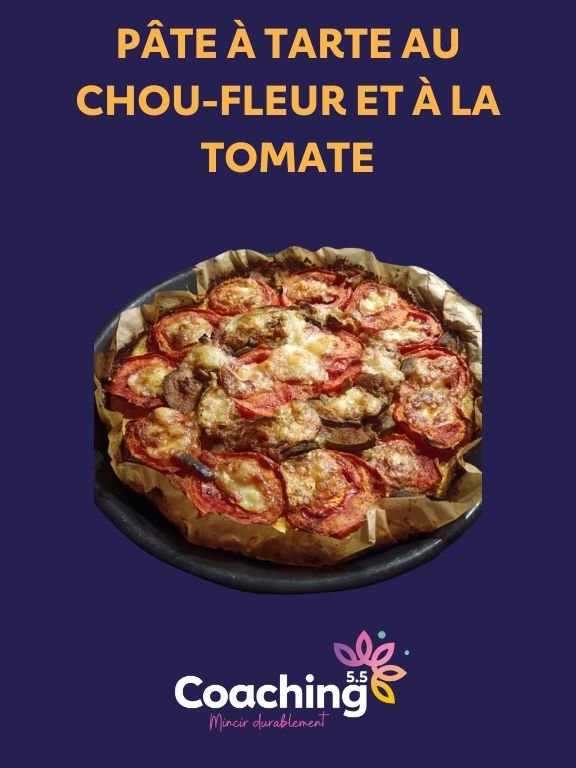 Pâte à tarte au chou-fleur et à la tomate 1