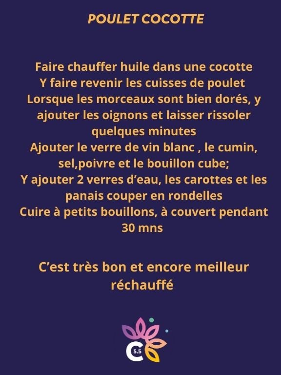 Poulet cocotte C
