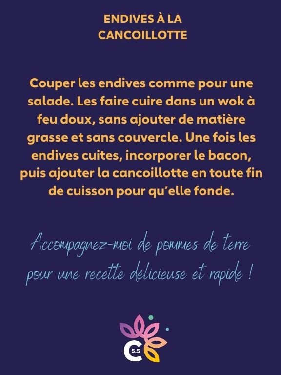 Endives à la cancoillotte 3
