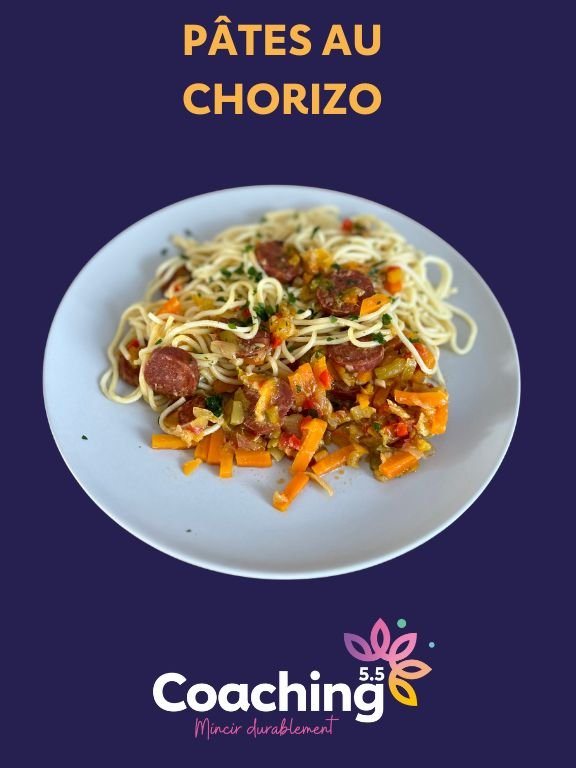 Pâtes au chorizo 1