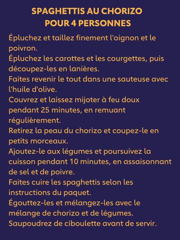 Pâtes au chorizo 3