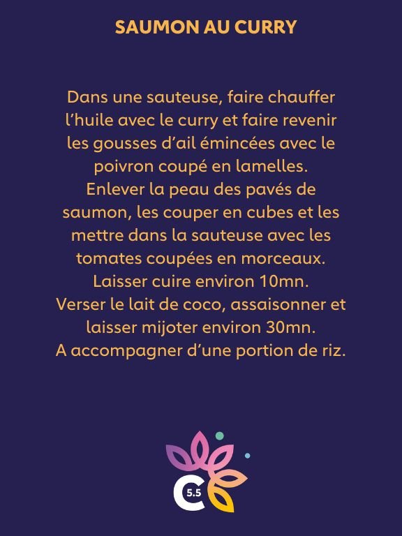 Saumon au curry 3