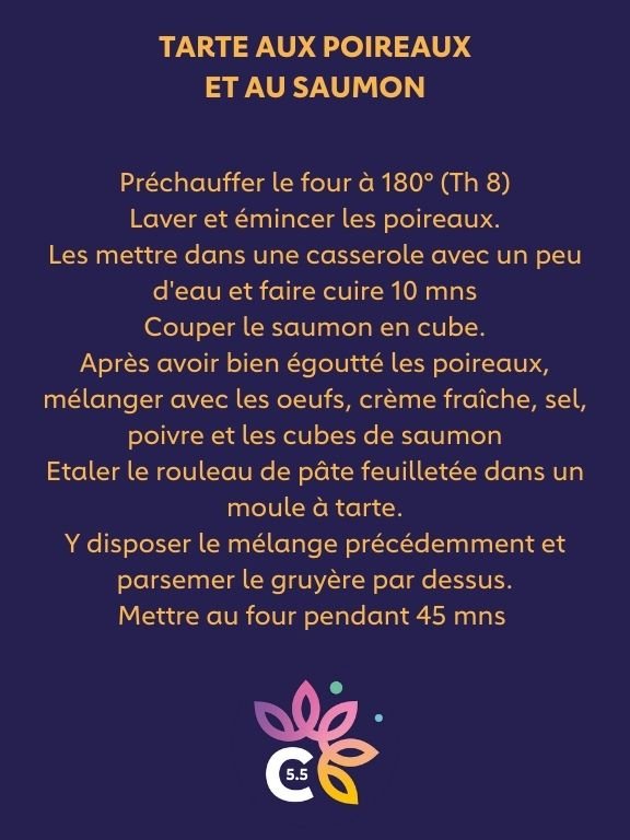 Tartebsaumon poireaux 3