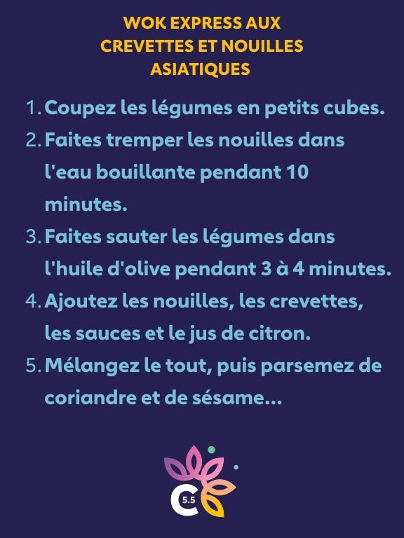 Wok express aux crevettes 3