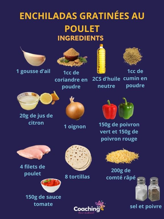Enchiladas gratinées au poulet 2