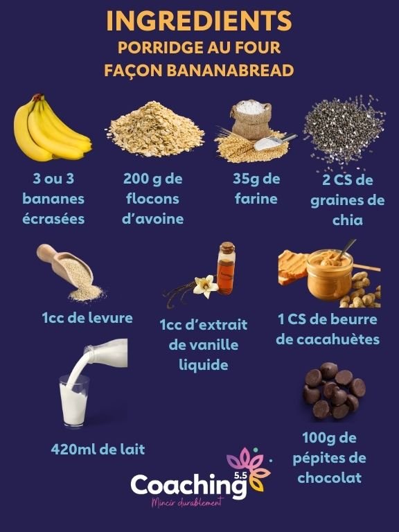 Porridge au four façon bananabread 2