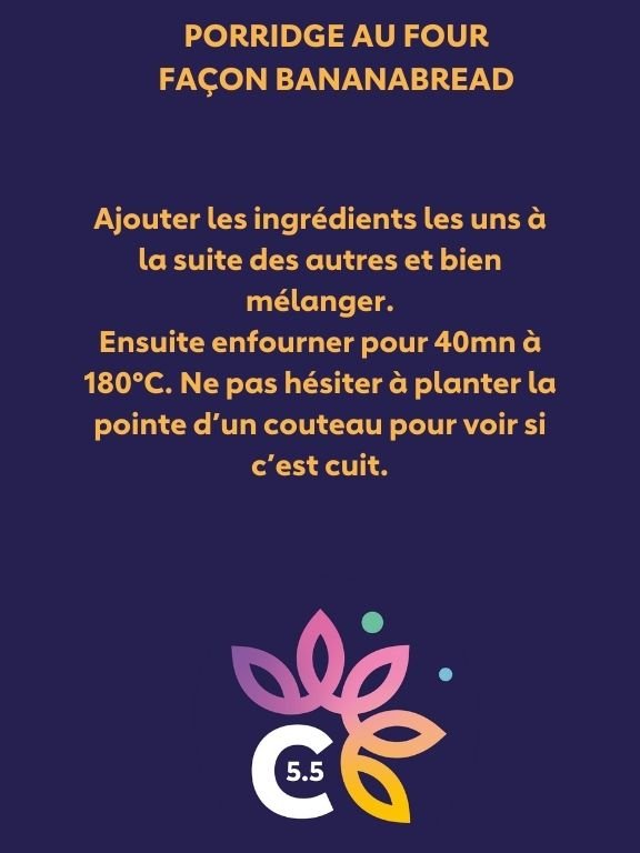 Porridge au four façon bananabread 3