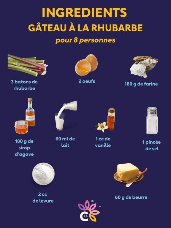 Gâteau à la rhubarbe 2