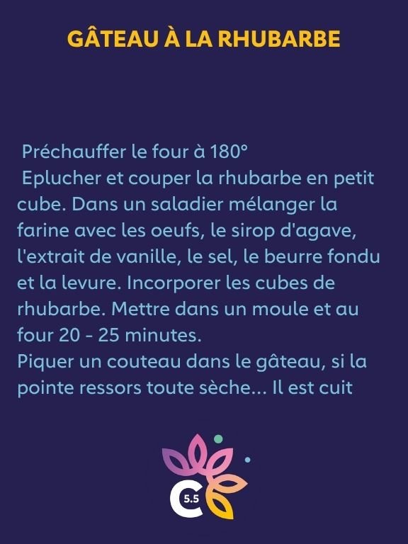 Gâteau à la rhubarbe 3