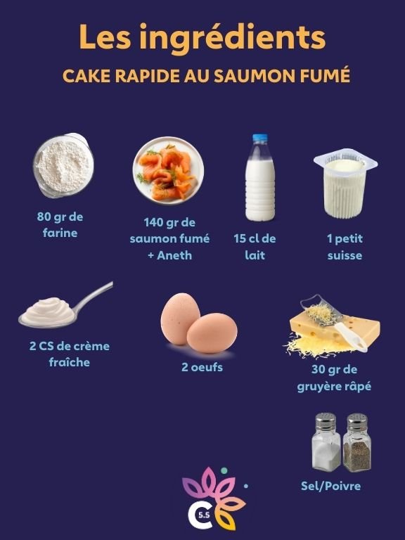 Cake rapide au saumon fumé 2