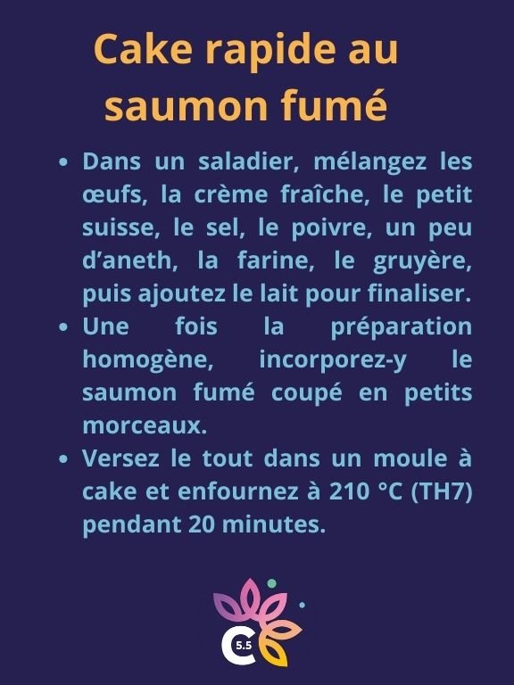 Cake rapide au saumon fumé 3
